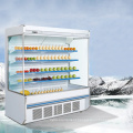 large supermarket dairy milk showcase cooling freezer refrigerated showcase